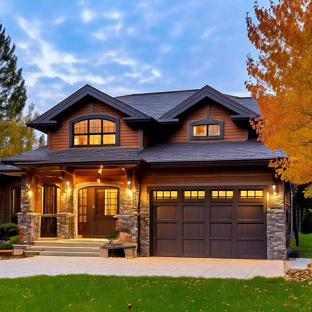 Front view of a cottage