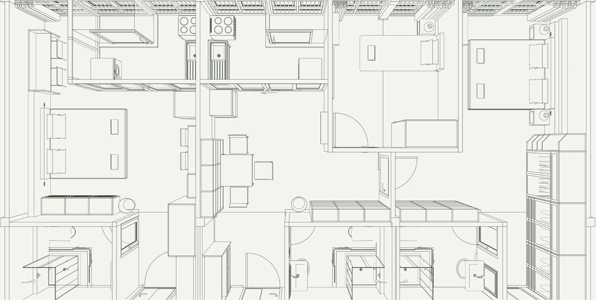 A diagram of building blue prints